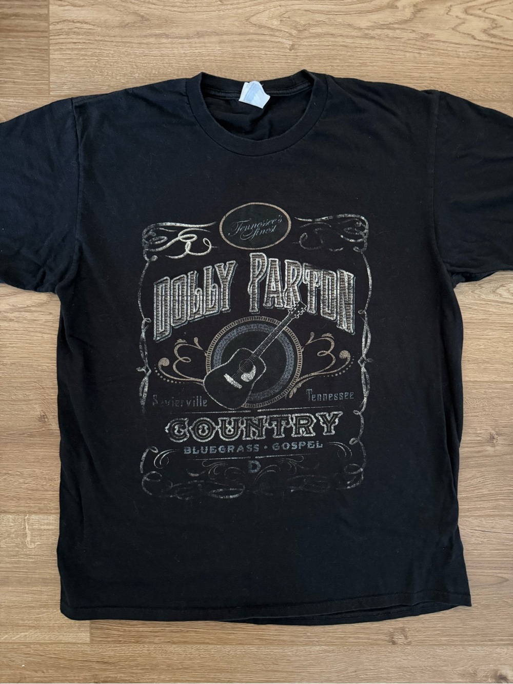 Dolly Parton Black Country Graphic Tee size L